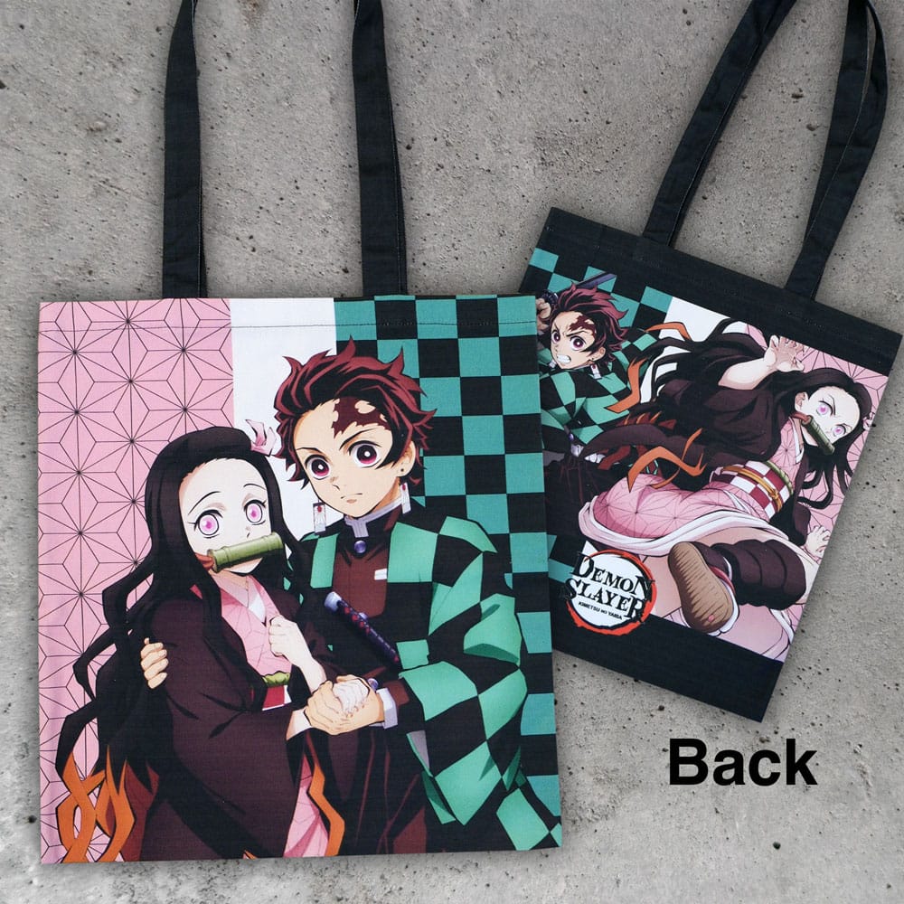 Demon Slayer: Kimetsu no Yaiba Tote Bag Tanjiro & Nezuko - MangaShop.ro