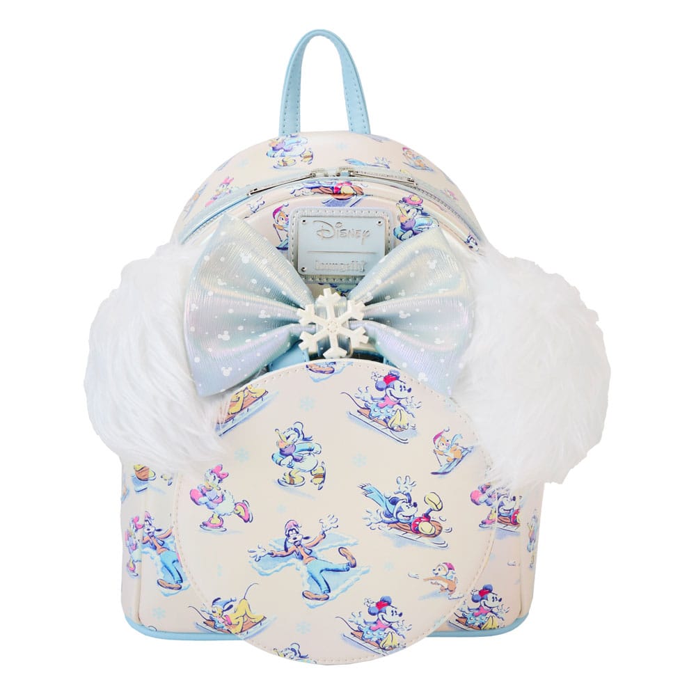 Disney by Loungefly Backpack & Headband Set Mickey & Friends Winter Wonderland AOP - MangaShop.ro