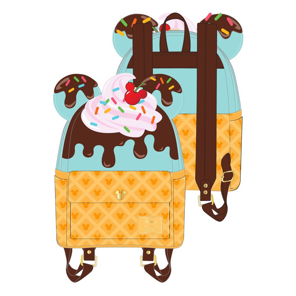 Disney by Loungefly Backpack Mickey and Minnie Sweets Ice Cream - MangaShop.ro