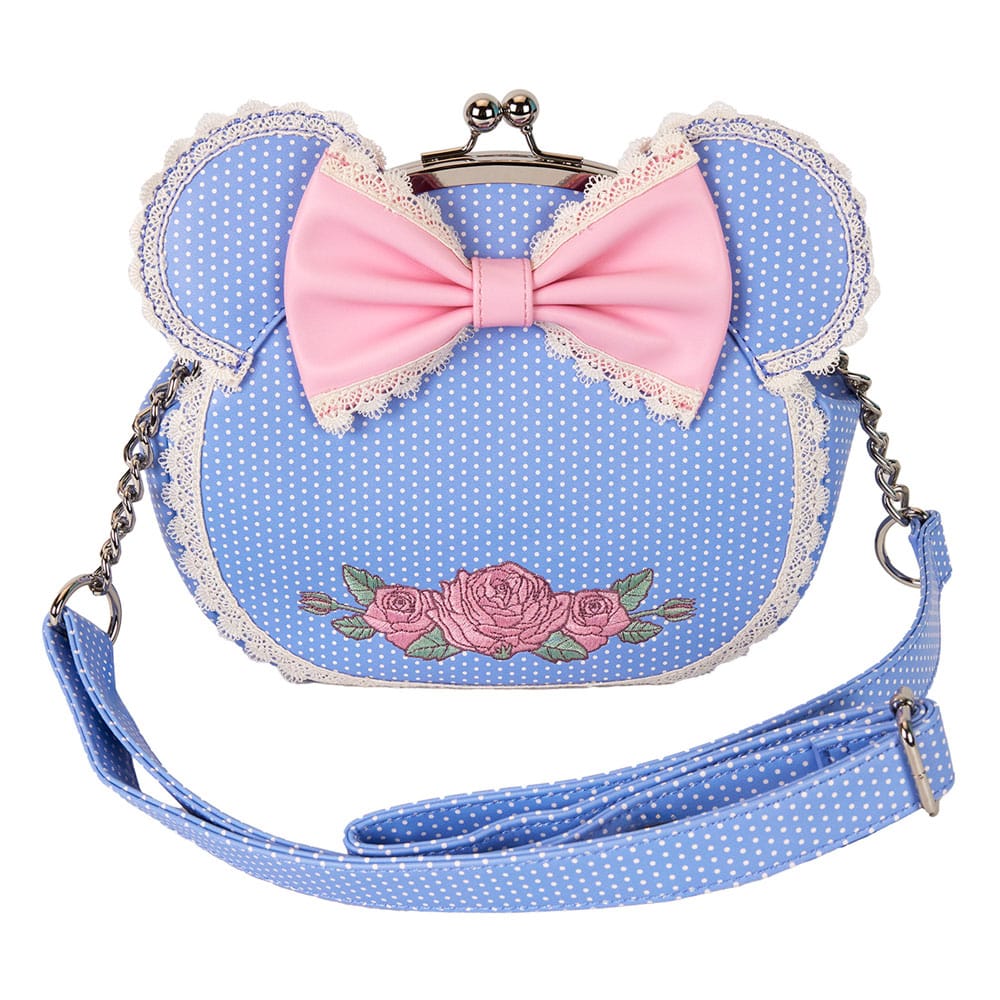 Disney by Loungefly Crossbody Minnie Floral and Lace Kisslock - MangaShop.ro