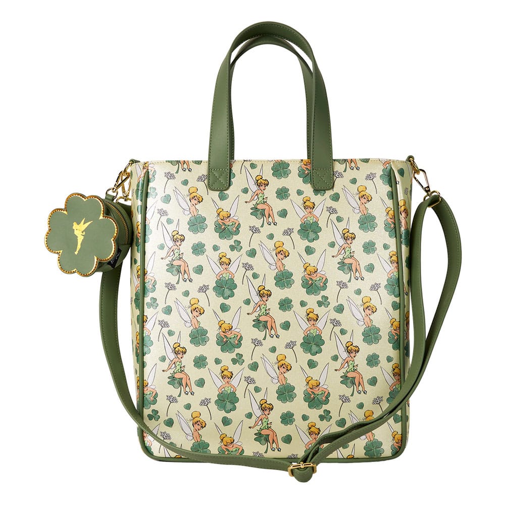 Disney by Loungefly Tote Bag with Coin Purse Tinker Bell 4-Leaf Clover - MangaShop.ro