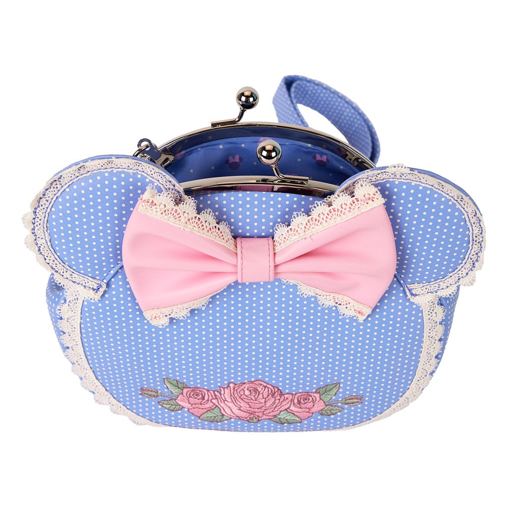 Disney by Loungefly Crossbody Minnie Floral and Lace Kisslock - MangaShop.ro