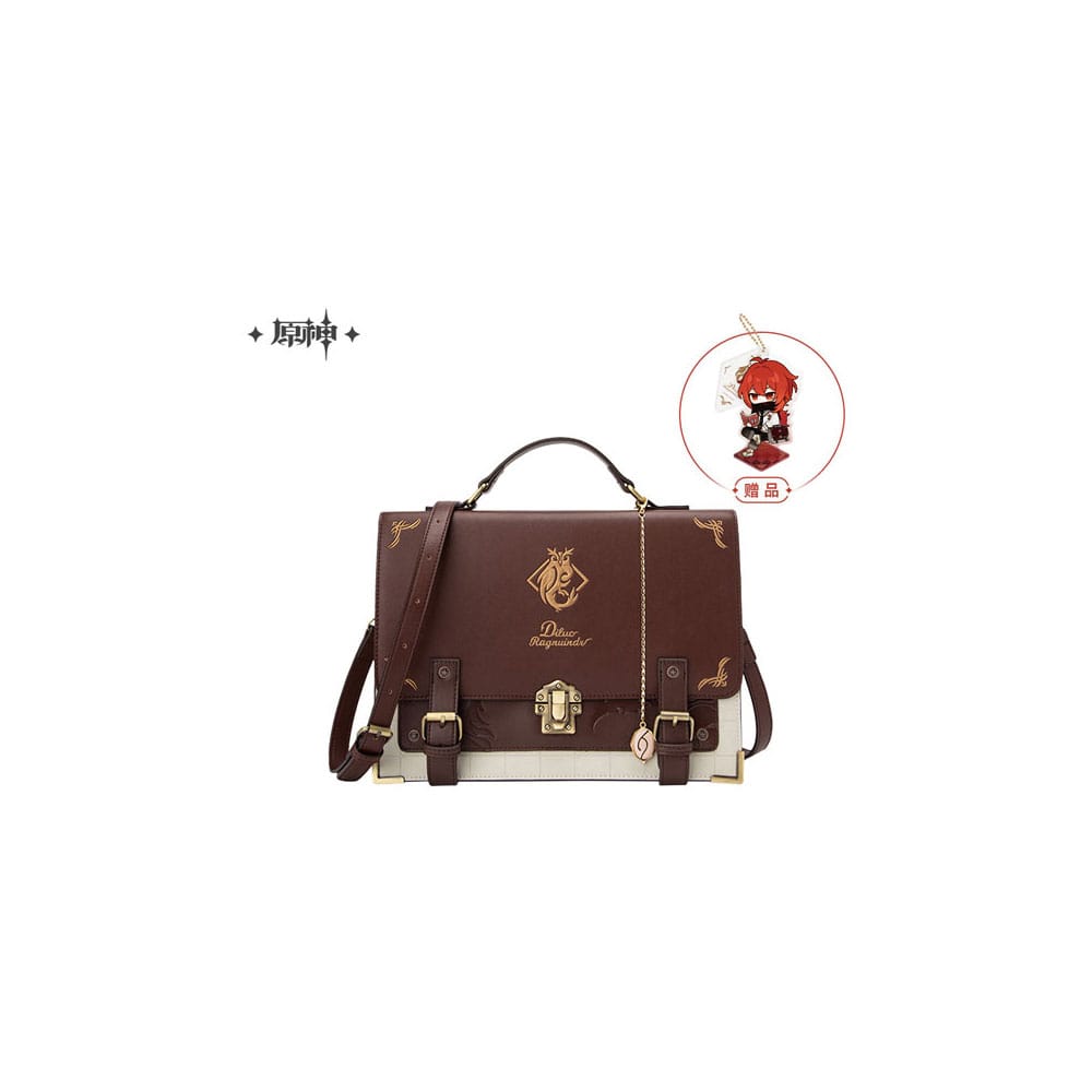 Genshin Impact PU Leather Messenger Bag Diluc - MangaShop.ro