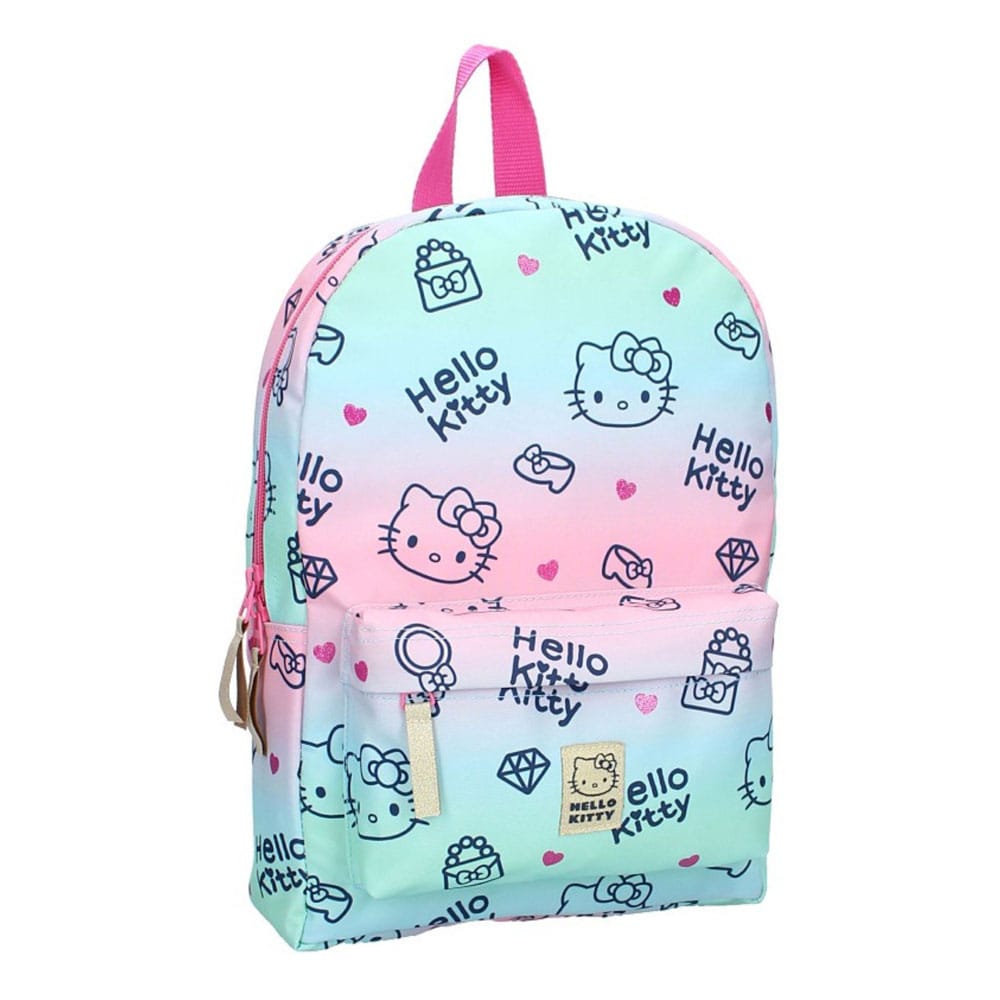 Hello Kitty Backpack Cheerful Logo 33 cm - MangaShop.ro