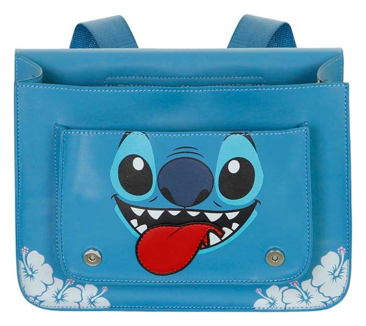 Lilo & Stitch Satchel Shoulder Bag Backpack Tongue Blue - MangaShop.ro