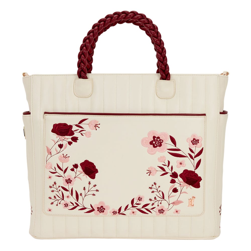 Loungefly Crossbody Bag Figural Cream & Red Floral - MangaShop.ro
