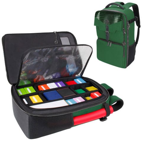 Enhance TCG Series Card Backpack Collector's Edition Green - MangaShop.ro