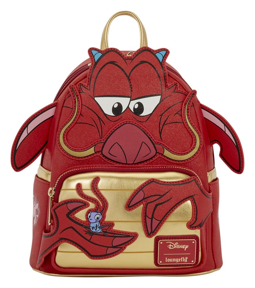Mulan by Loungefly Mini Backpack Mushu Glitter - MangaShop.ro