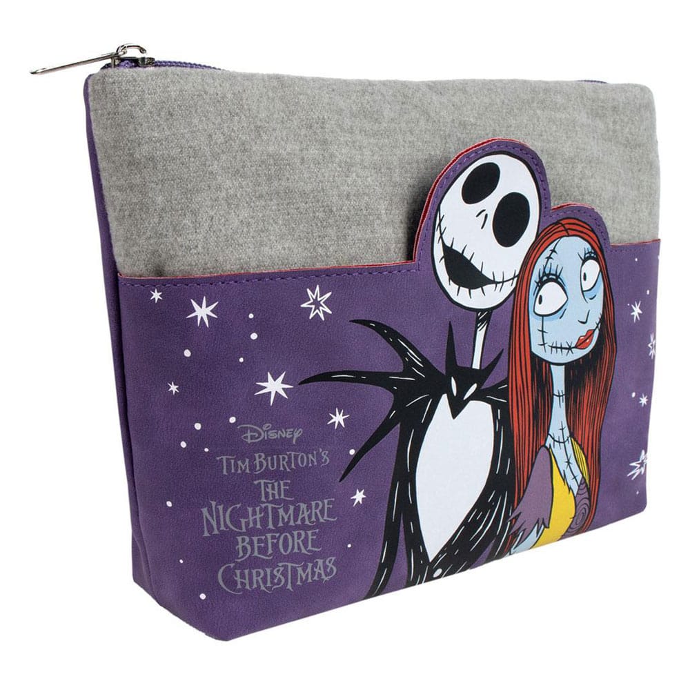 Nightmare Before Christmas Make Up Bag Jack & Sally Purple - MangaShop.ro