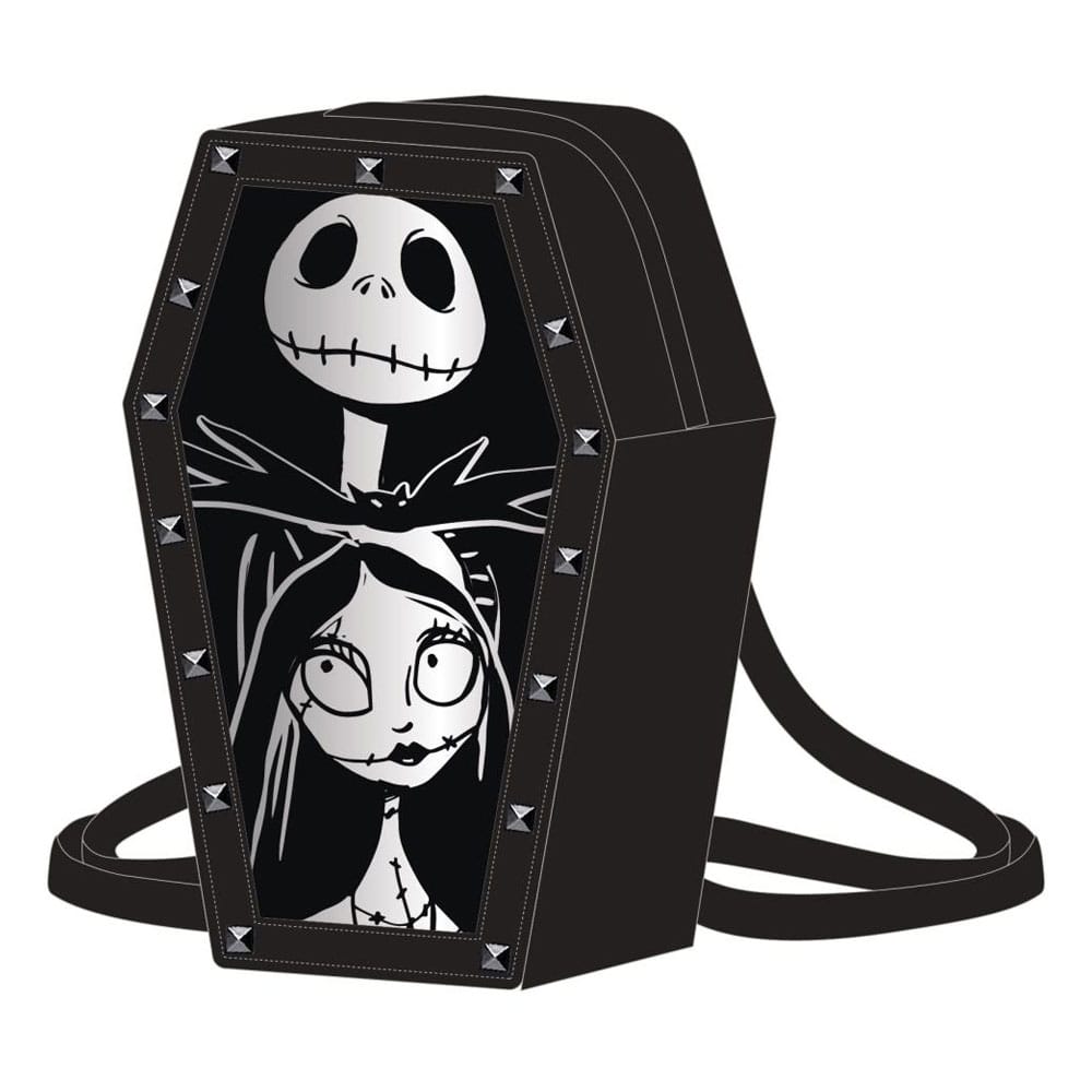 The Nightmare before Christmas Fashion - Faux Leather Backpack Jack Coffin-shaped - MangaShop.ro