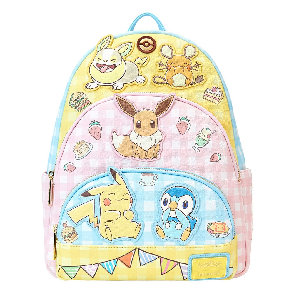Pokemon by Loungefly Full-Size Backpack Cafe Tripple Pocket - MangaShop.ro