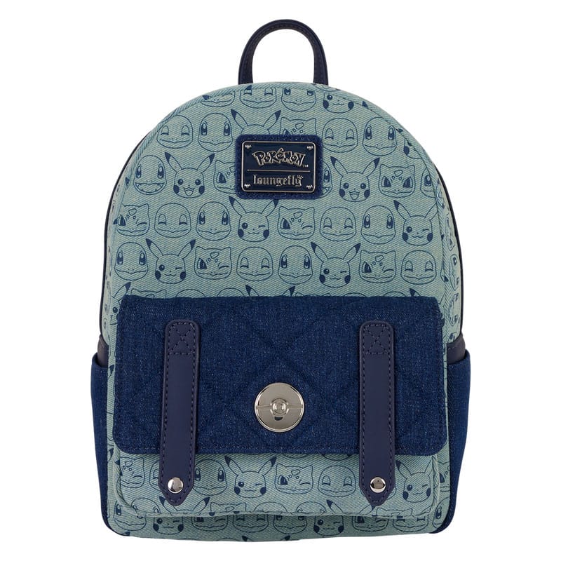 Pokemon by Loungefly Mini Backpack Faux Denim - MangaShop.ro