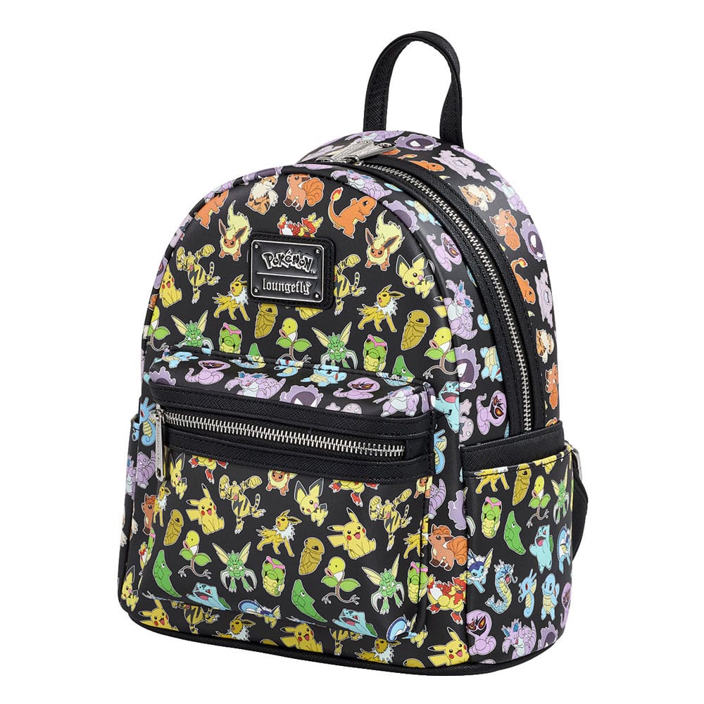 Pokemon by Loungefly Mini Backpack Multi Character All Over Print - MangaShop.ro