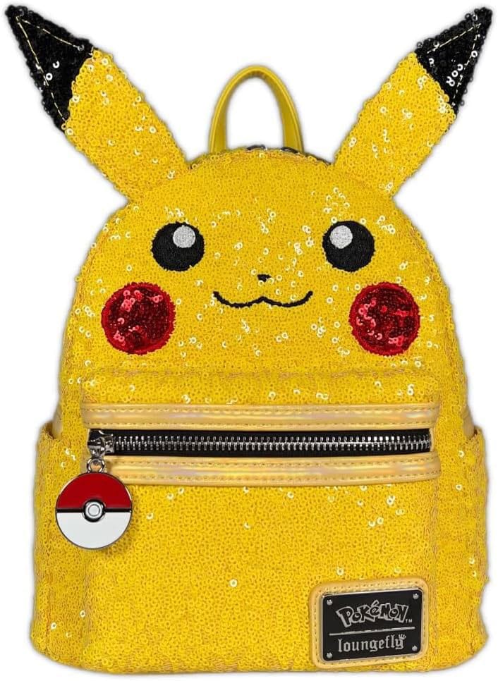 Pokemon by Loungefly Mini Backpack World 1-1 Sequin Pikachu Cosplay - MangaShop.ro