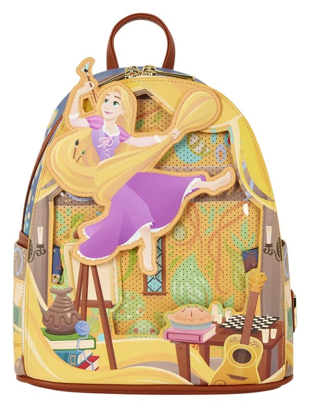 Tangled by Loungefly Mini Backpack Rapunzel Painting - MangaShop.ro