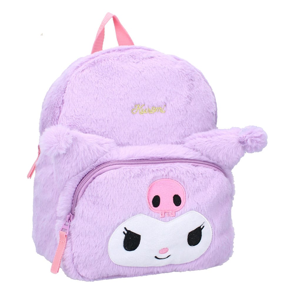Sanrio Backpack Kuromil Fluffy Festival Purple 26 cm - MangaShop.ro