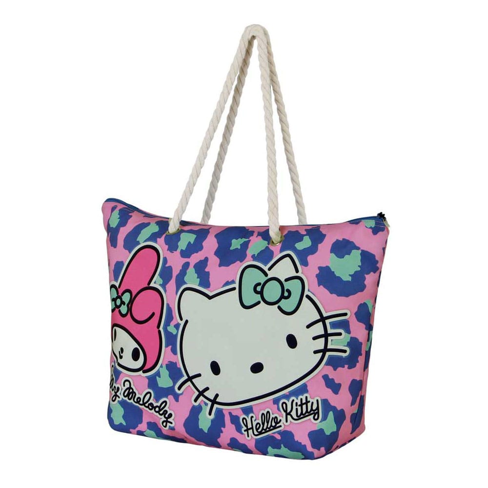 Sanrio Soleil Beach Bag Hello Kitty Safari Pink - MangaShop.ro