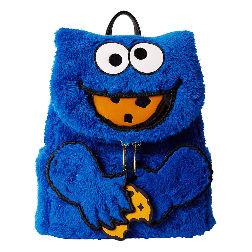 Sesame Street by Loungefly Plush Mini Backpack Cookie Monster - MangaShop.ro