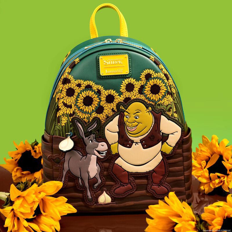 Dreamworks by Loungefly Mini Backpack Shrek & Donkey Sunflower Field - MangaShop.ro