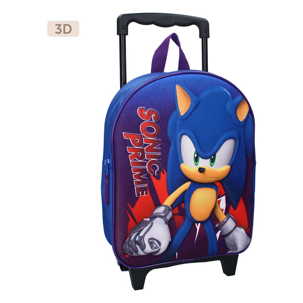 Sonic the Hedgehog Trolley Backpack 3D Sonic Prime Great Escapes 32 cm - MangaShop.ro