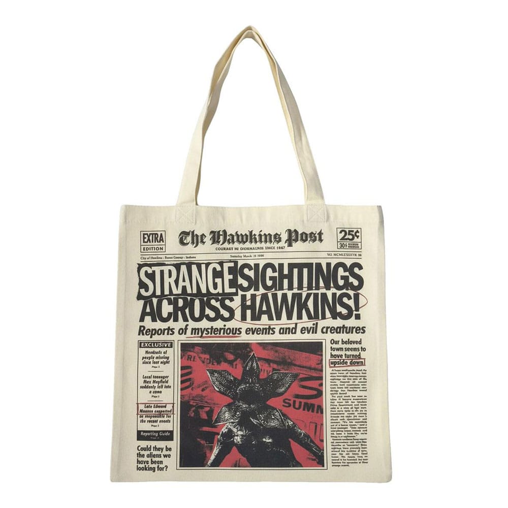 Stranger Things Tote Bag Newspaper - MangaShop.ro