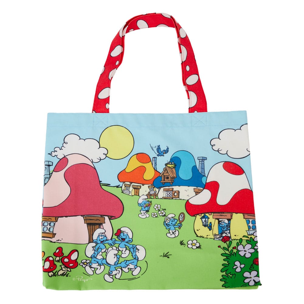 The Smurfs by Loungefly Canvas Tote Bag Village Life - MangaShop.ro