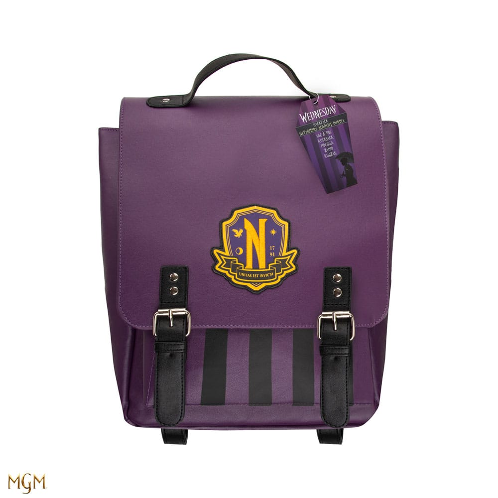 Wednesday Backpack Nevermore Academy Purple - MangaShop.ro