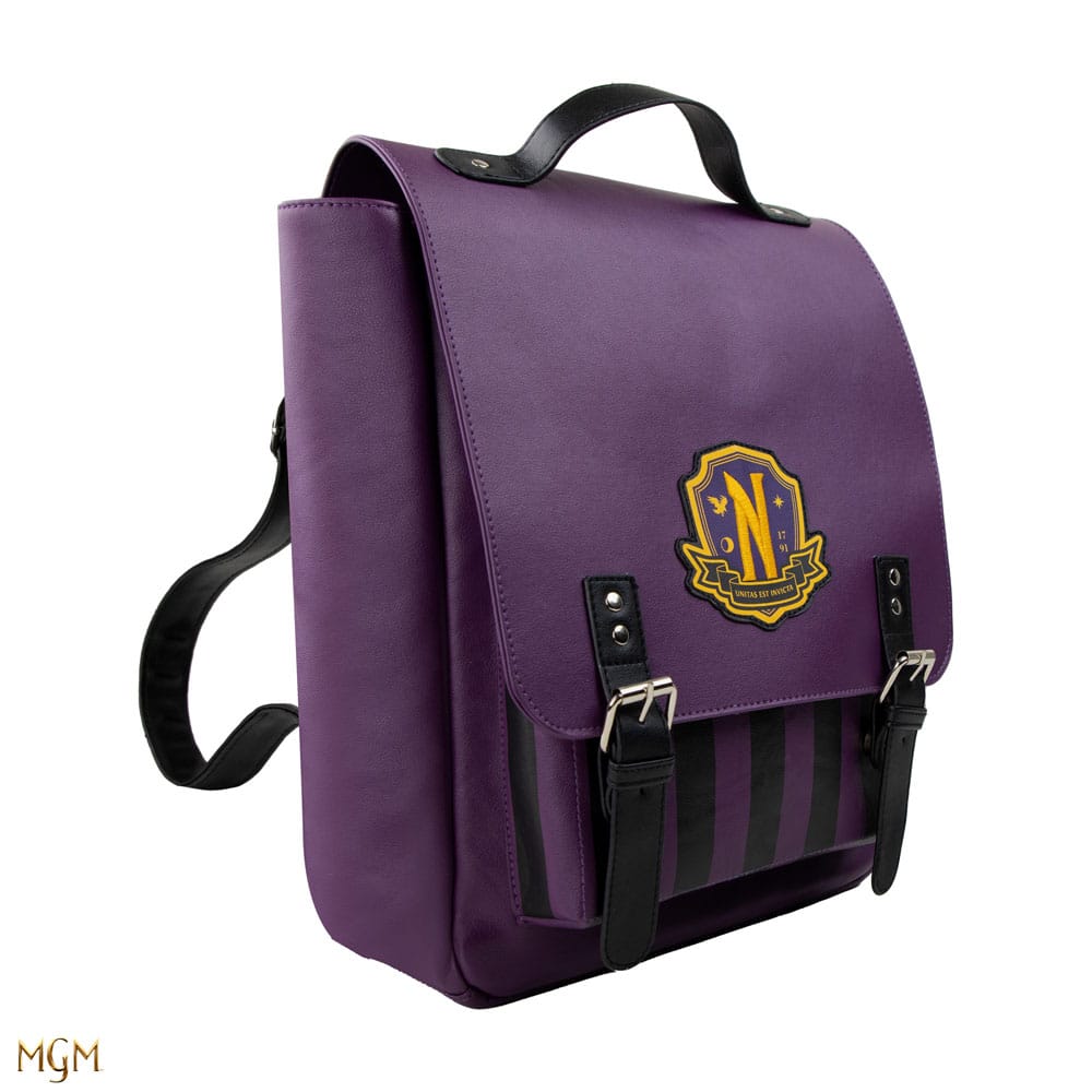 Wednesday Backpack Nevermore Academy Purple - MangaShop.ro