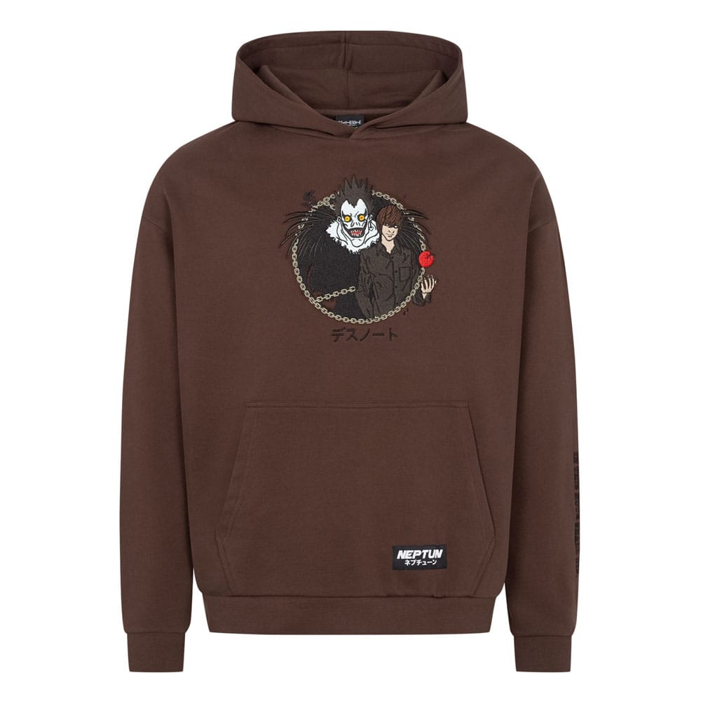 Death Note Hooded Sweater Graphic Brown Size M - MangaShop.ro