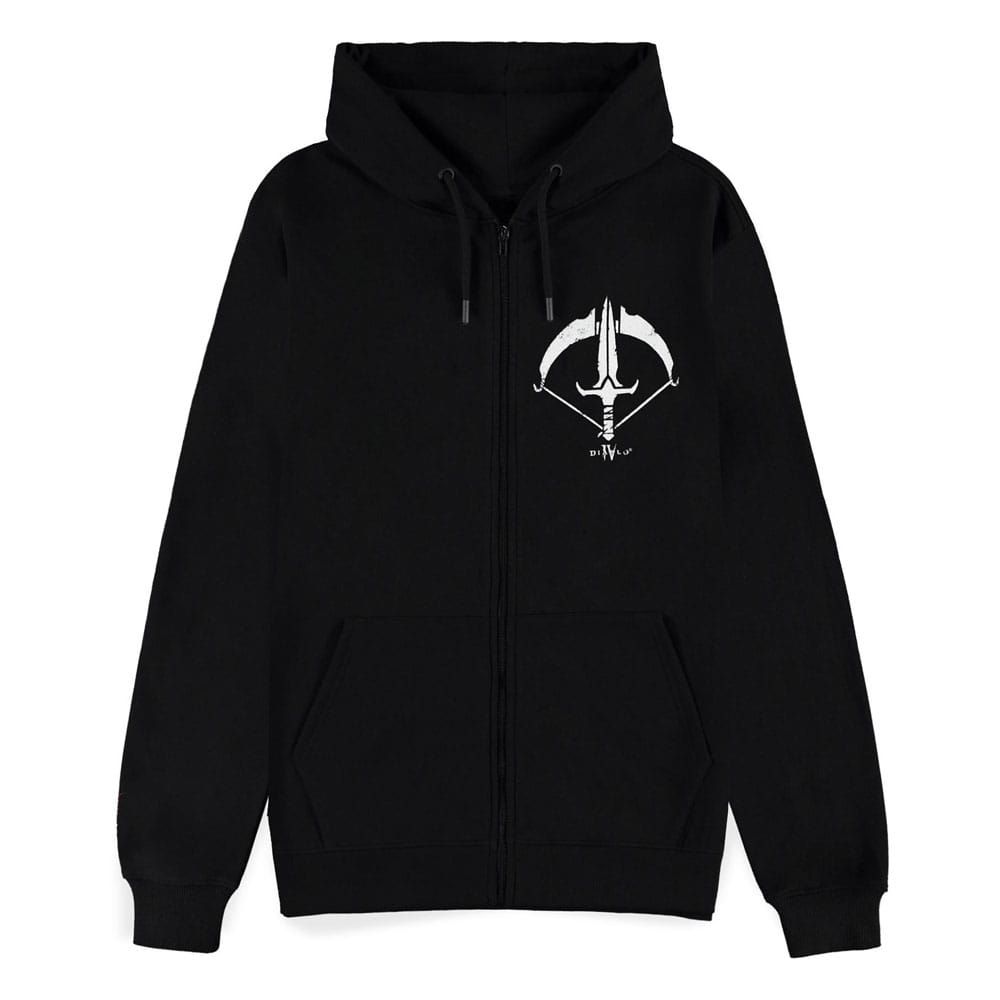 Diablo IV Zipper Hoodie Sweater Rouge Sigil Size L - MangaShop.ro