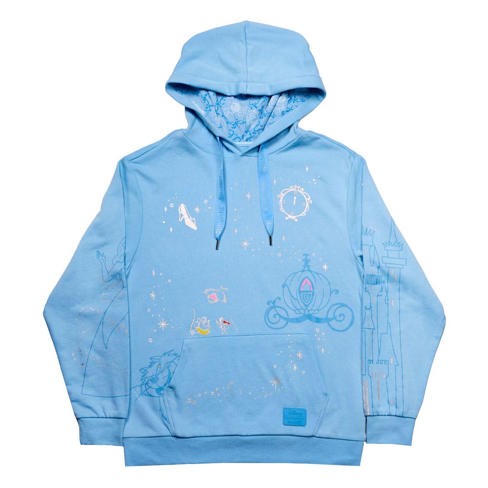 Disney by Loungefly Hoodie Sweater Unisex Cinderella 75th Anniversary Size XXL - MangaShop.ro