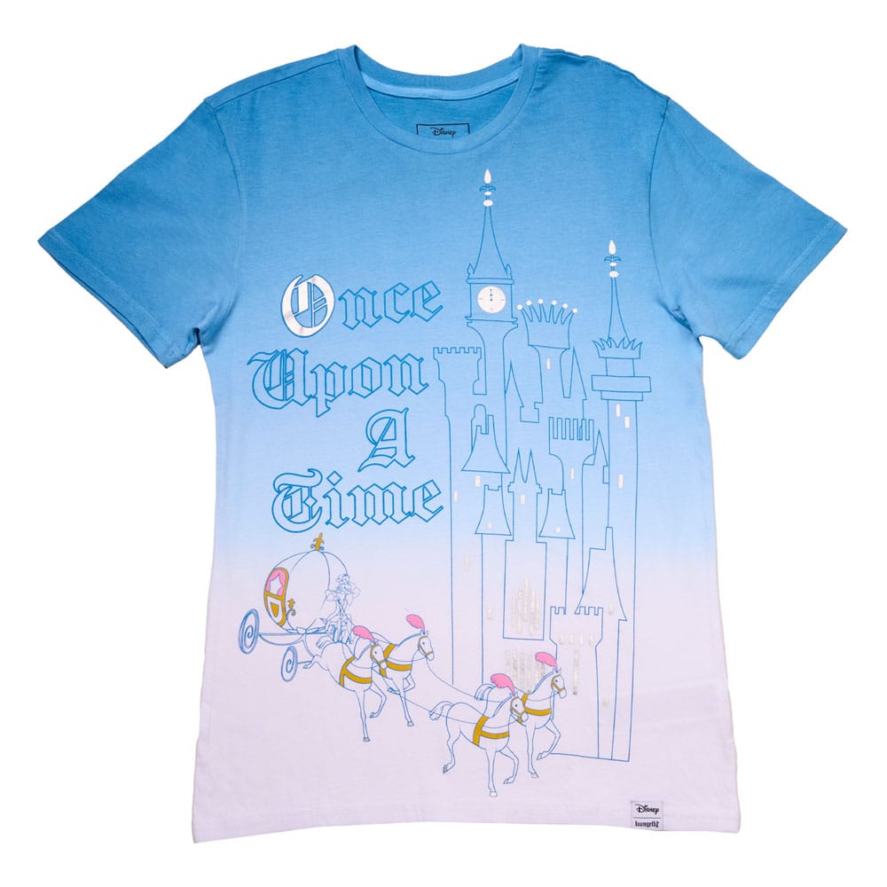 Disney by Loungefly Tee T-Shirt Unisex Cinderella 75th Anniversary Size L - MangaShop.ro