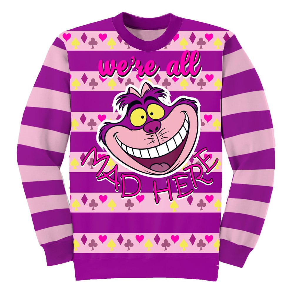 Disney Sweatshirt Jumper Alice in Wonderland All Mad Here Size XL - MangaShop.ro