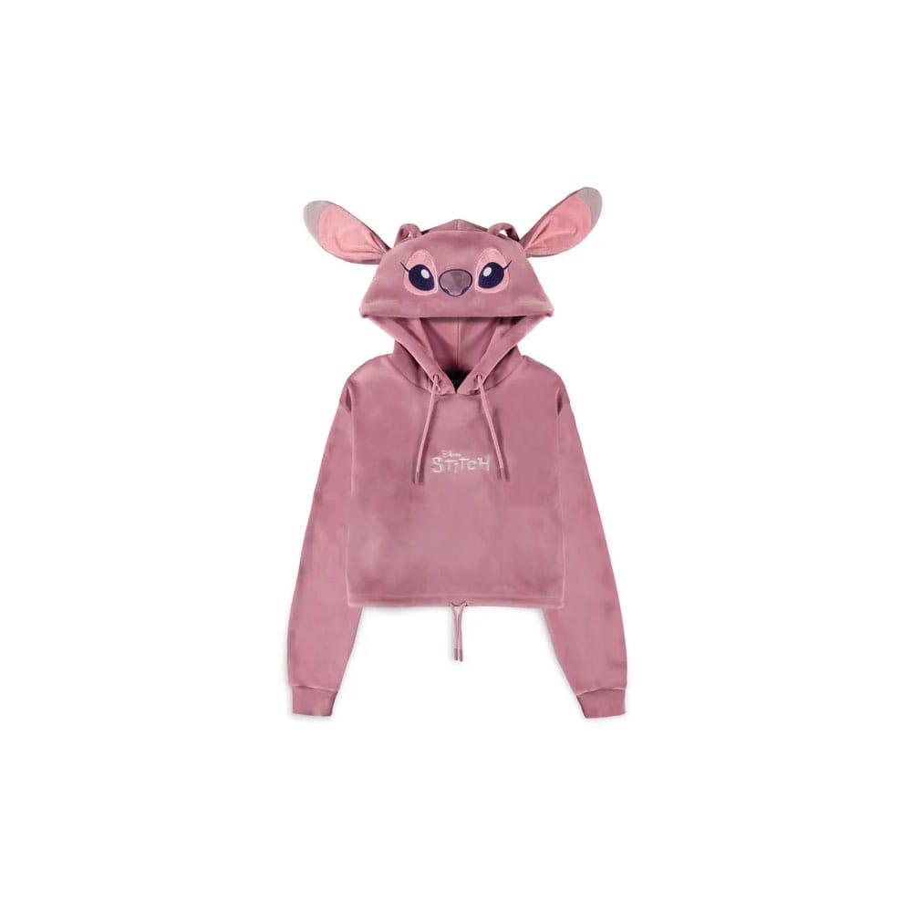 Lilo & Stitch Cropped Hooded Sweater Angel Size S - MangaShop.ro