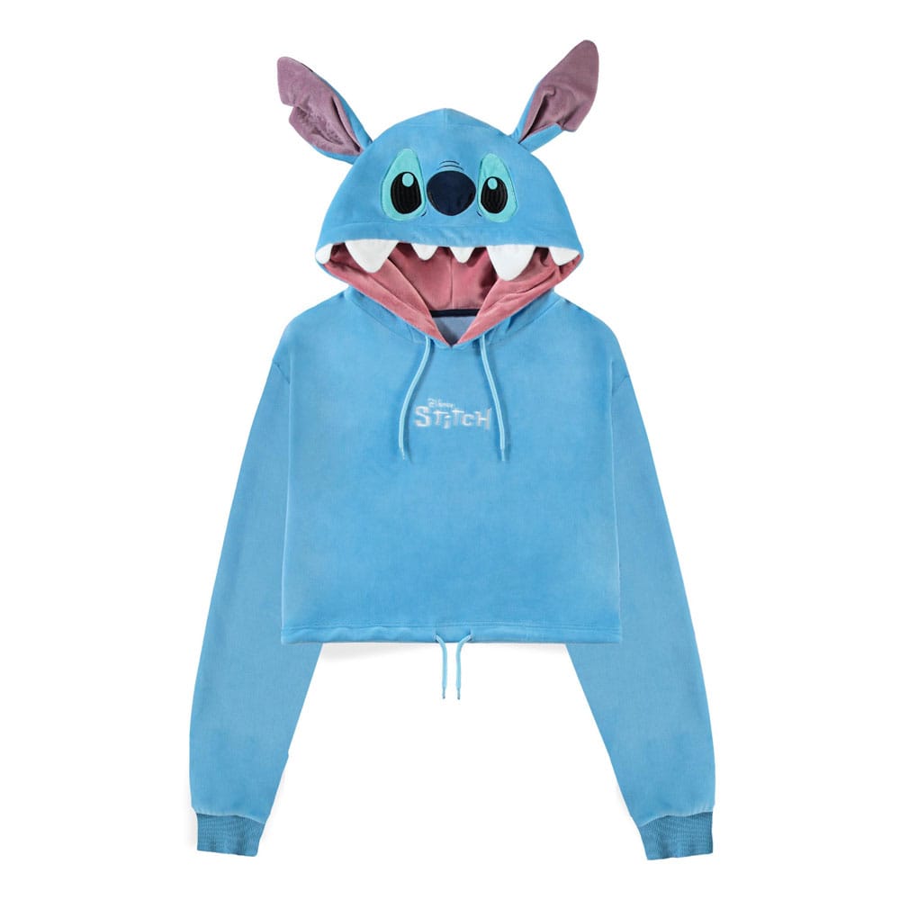 Lilo & Stitch Cropped Hooded Sweater Stitch - MangaShop.ro