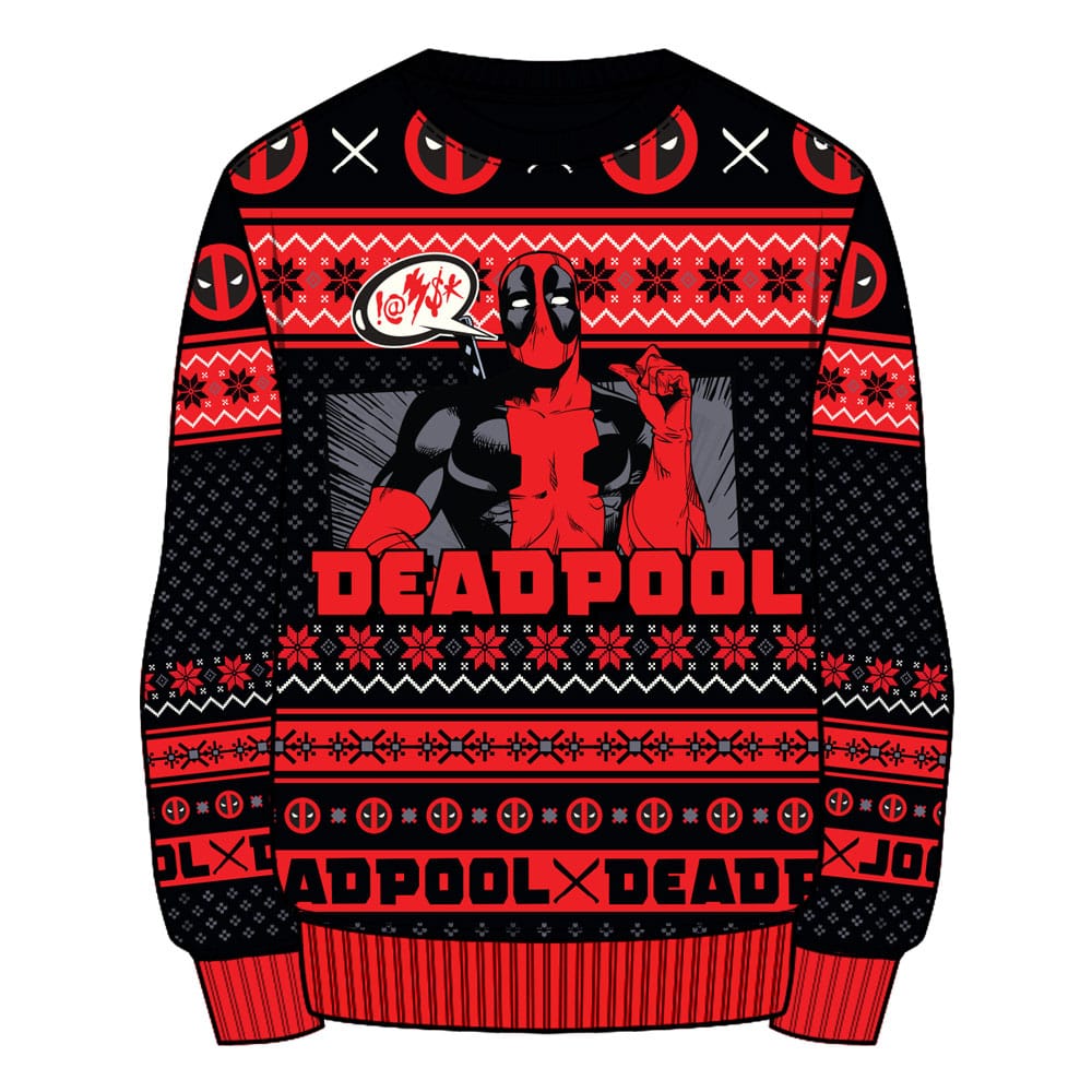 Deadpool Sweatshirt Jumper Show Off Size XL - MangaShop.ro