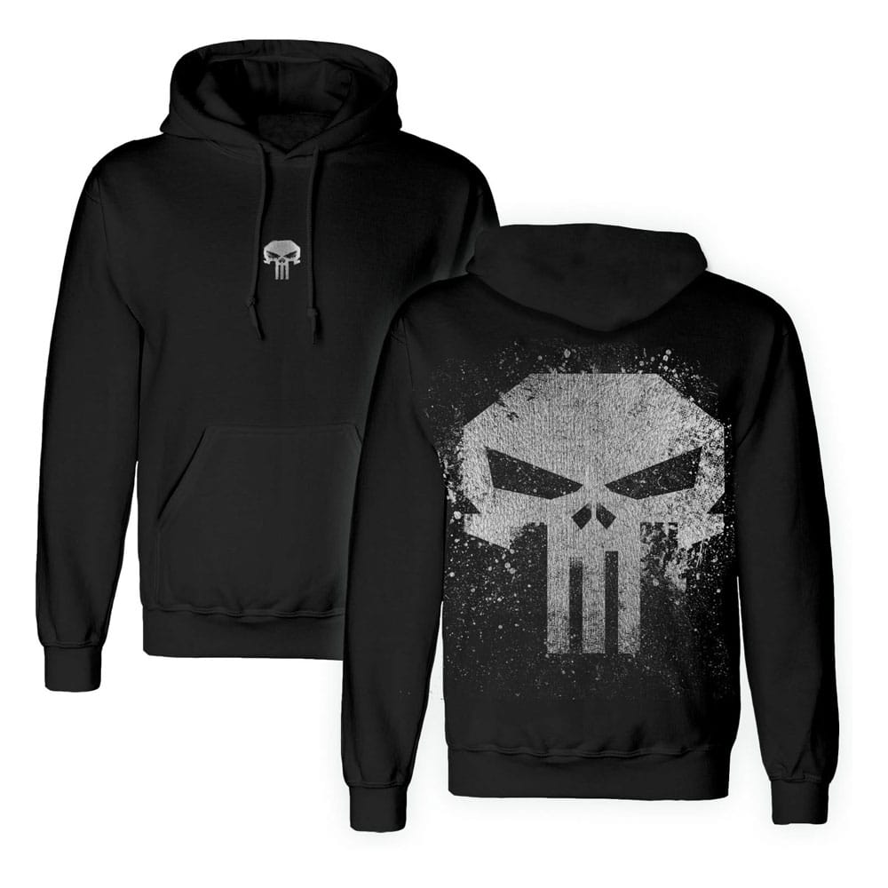 Punisher Hooded Sweater Skull With Metallic Ink Size L - MangaShop.ro