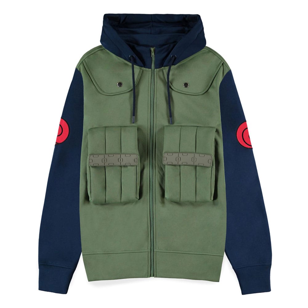 Naruto Shippuden Hooded Sweater Kakashi Hatake Size S - MangaShop.ro