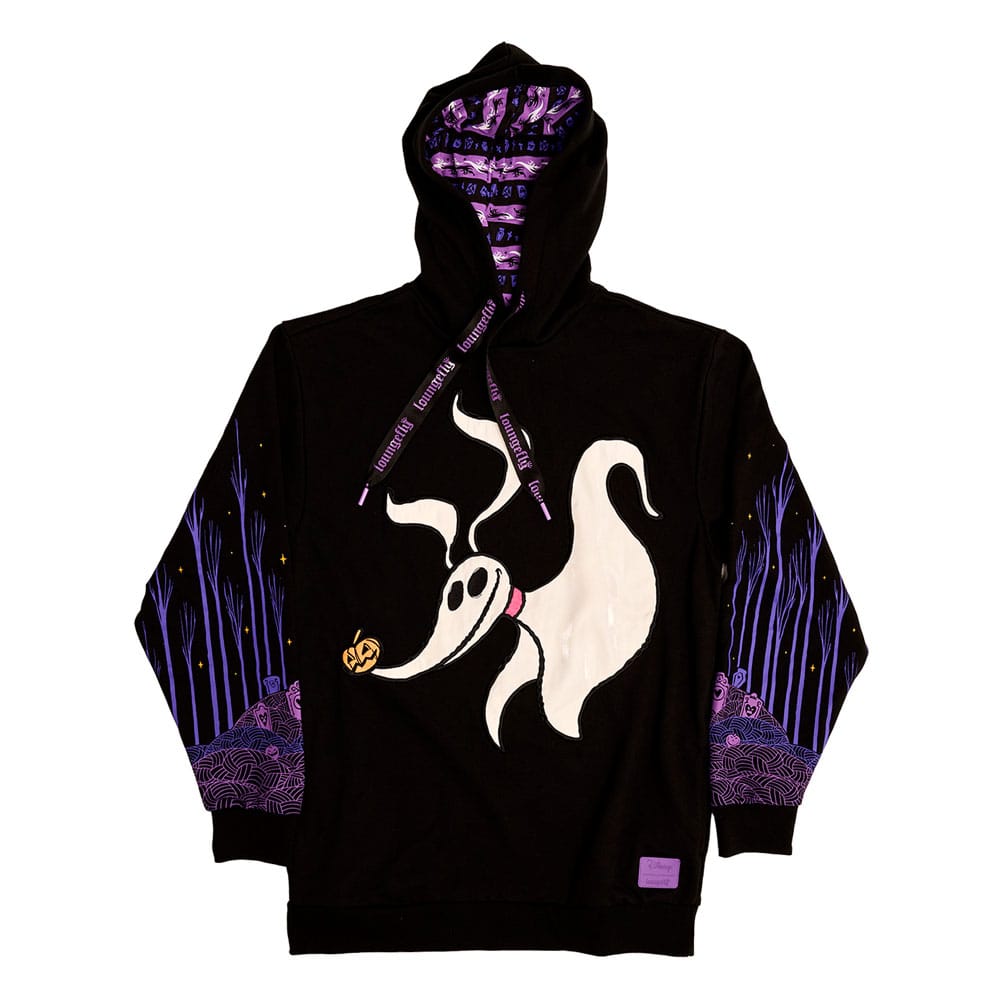 Nightmare Before Christmas by Loungefly Hoodie Sweater Zero Hearts  Size L - MangaShop.ro