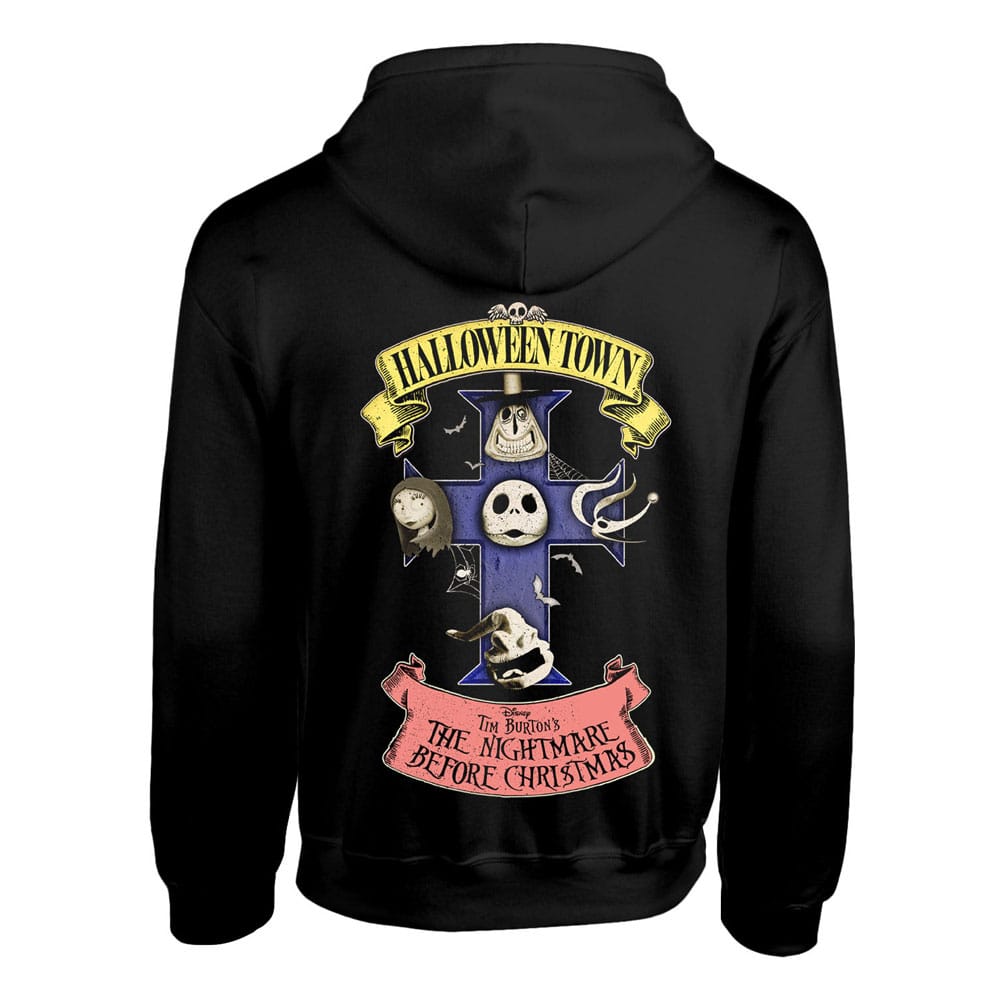 Nightmare before Christmas Hooded Sweater Halloween Town Size L - MangaShop.ro