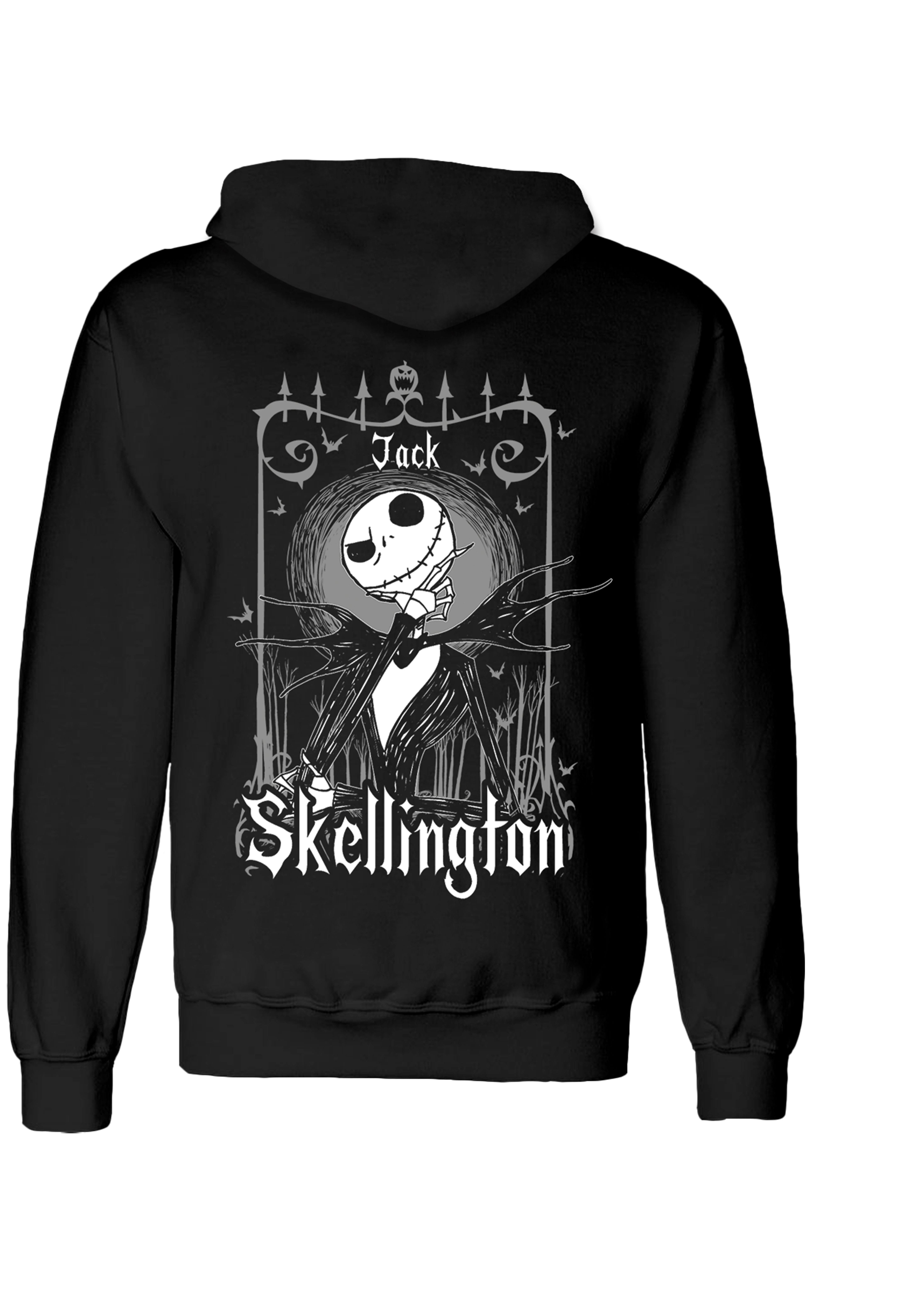 Nightmare before Christmas Hooded Sweater Jack Skellington In Frame Black And Back Size S - MangaShop.ro