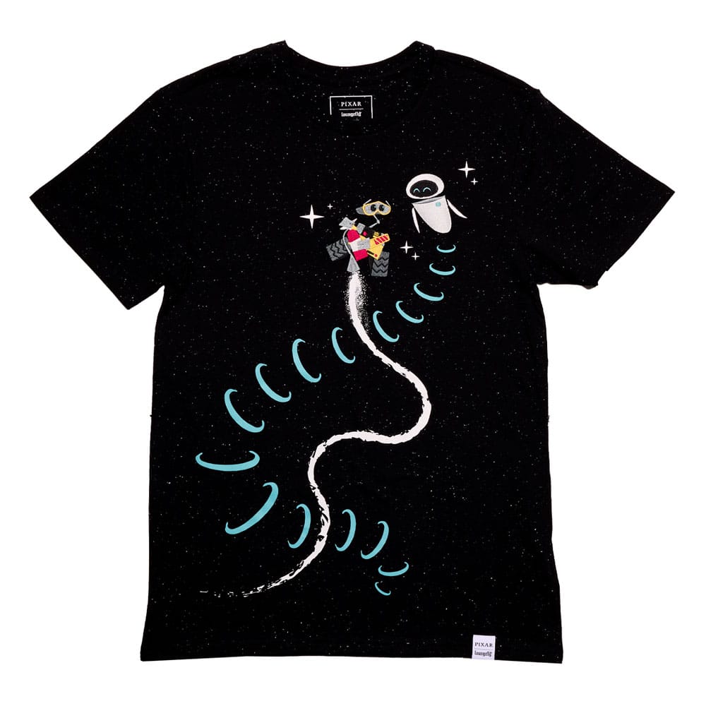 Pixar by Loungefly Tee T-Shirt Unisex Wall-E & Eve Size XL - MangaShop.ro