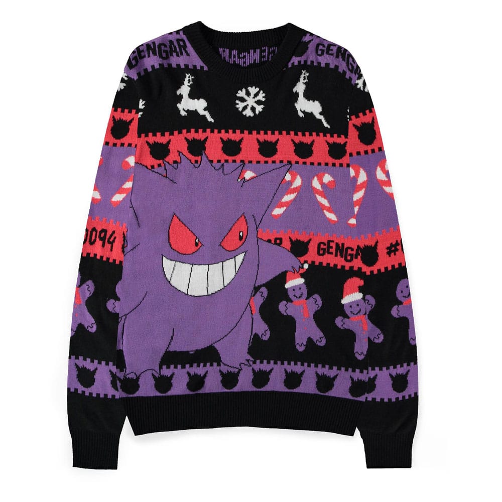 Pokemon Sweater Gengar (Christmas Jumper) - MangaShop.ro