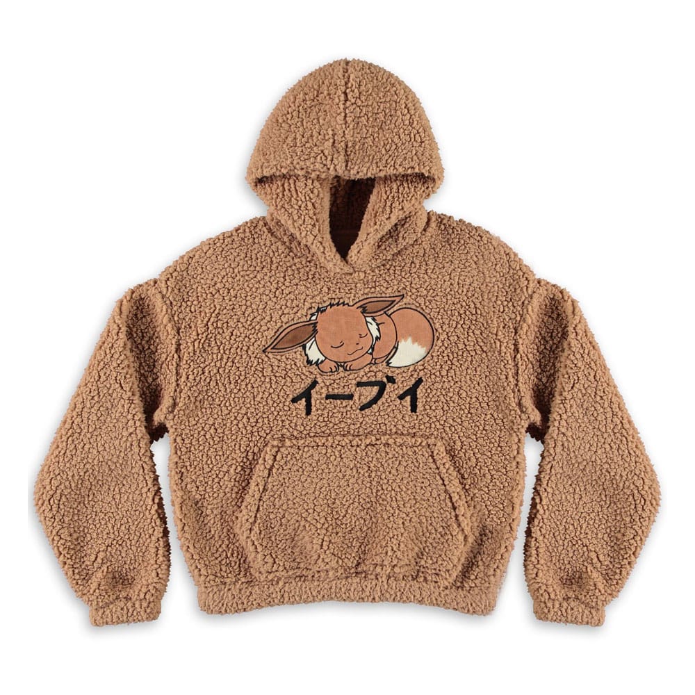 Pokemon Teddy Hooded Sweater Eevee Size L - MangaShop.ro