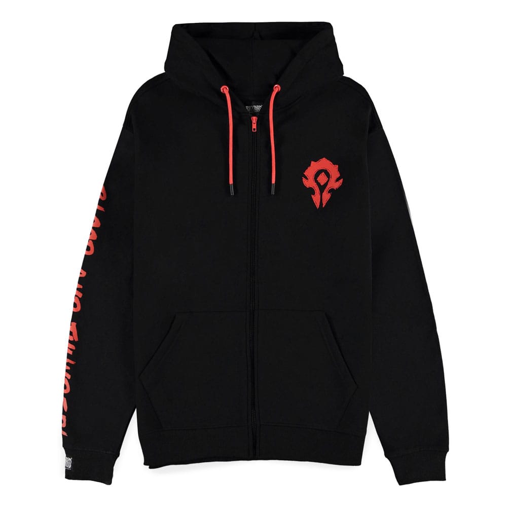 World of Warcraft Zipper Hoodie Blood & Thunder Size L - MangaShop.ro