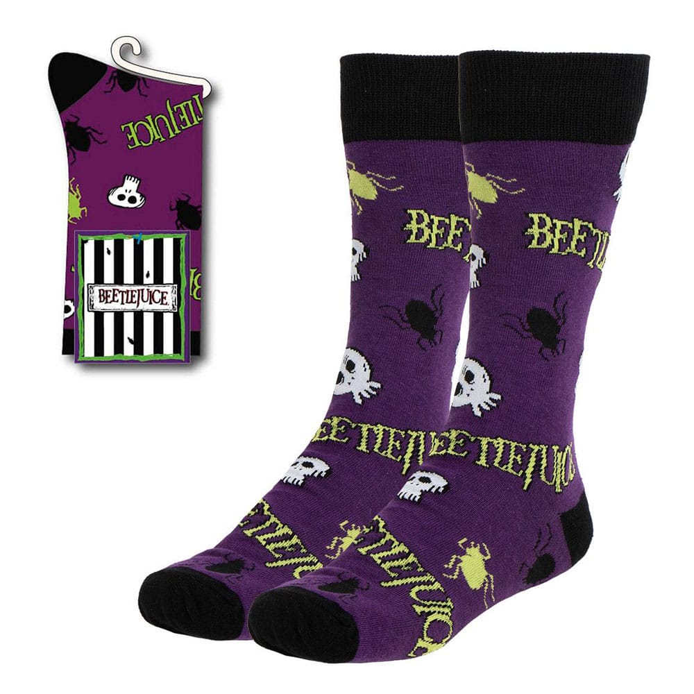 Beetlejuice Socks Purple 38-45 - MangaShop.ro