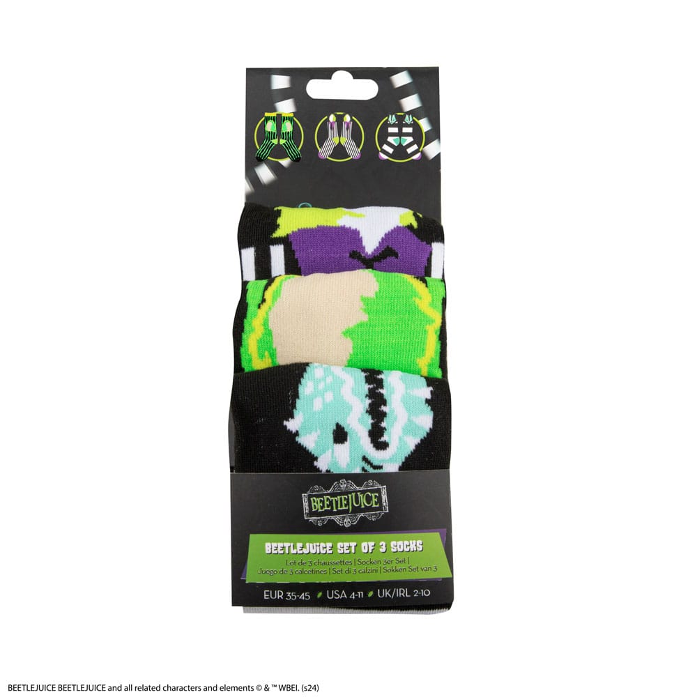Beetlejuice Socks 3-Pack - MangaShop.ro