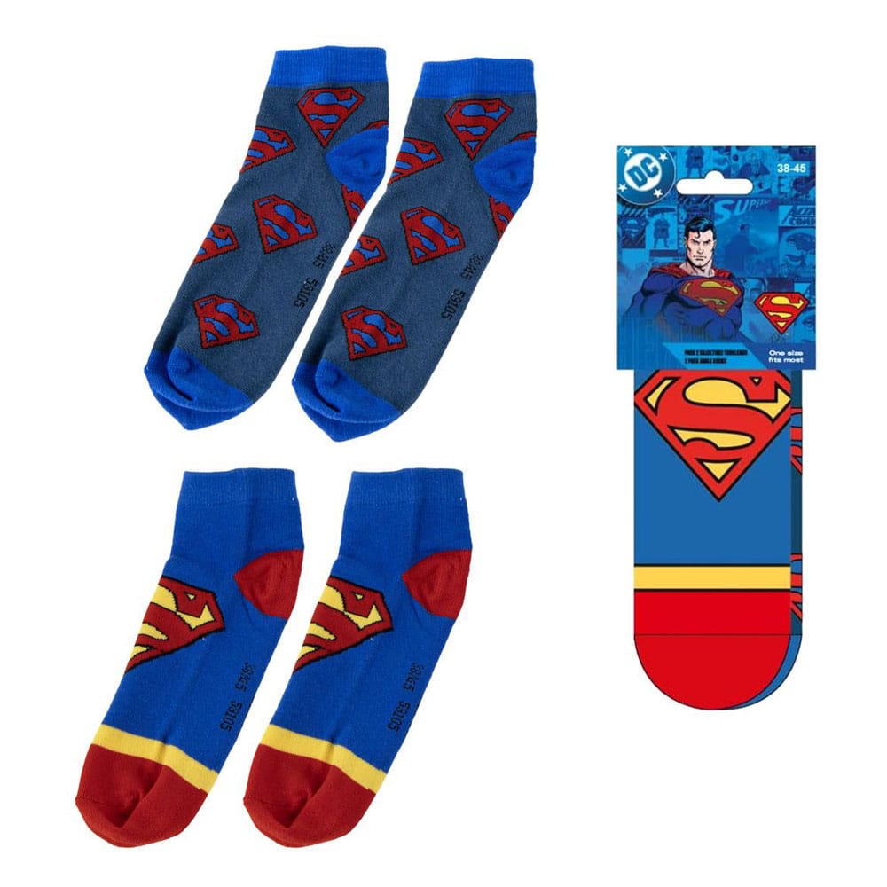 DC Comics Ankle socks 2-packs Superman 38-45 - MangaShop.ro