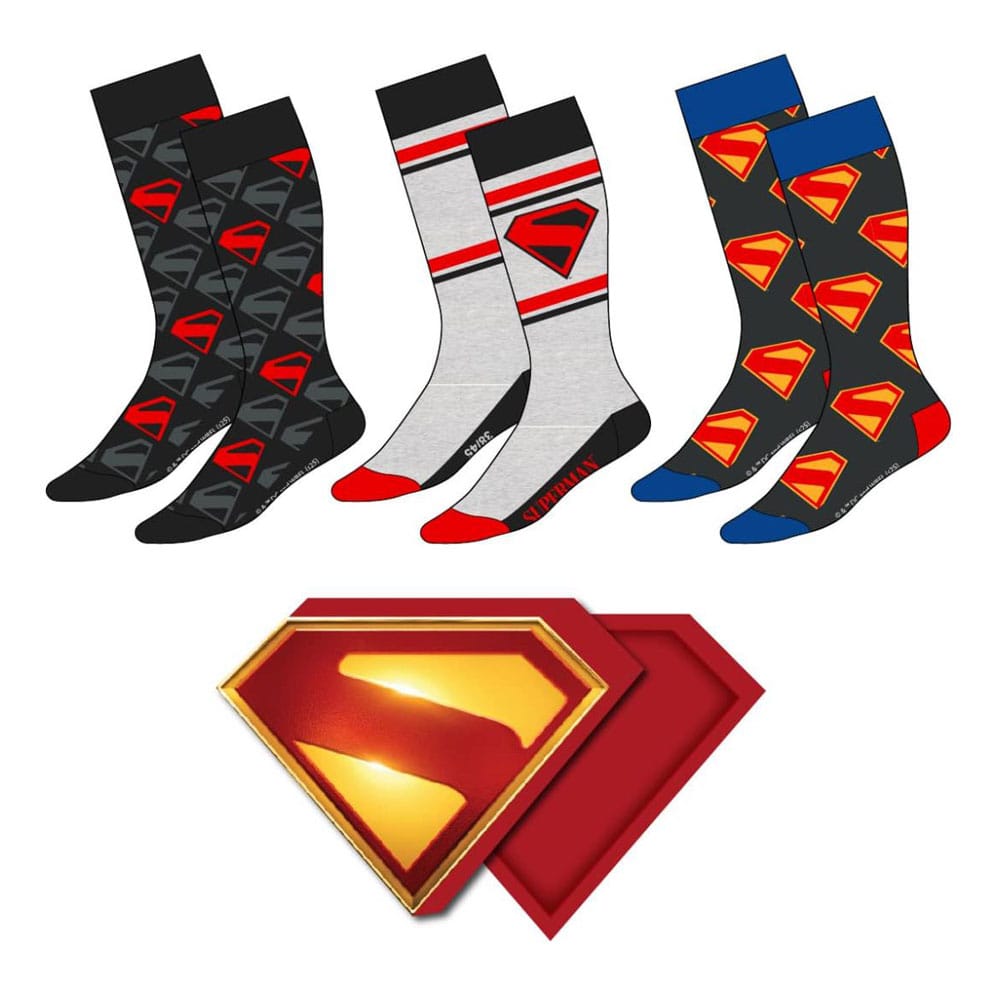 DC Comics Socks 3-Pack Superman 38-45 - MangaShop.ro
