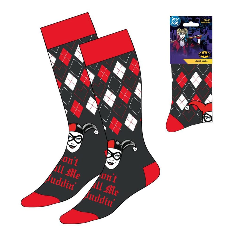 DC Comics Socks Harley Quinn Don't Call Me Puddin 36-43 - MangaShop.ro